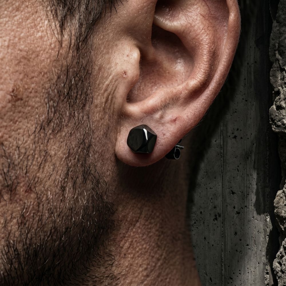 Raw Stone | Stud Earrings for Men