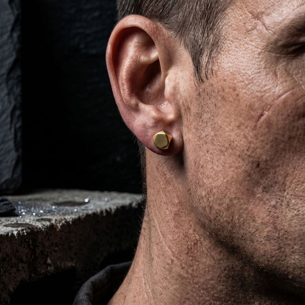 Raw Stone | Stud Earrings for Men