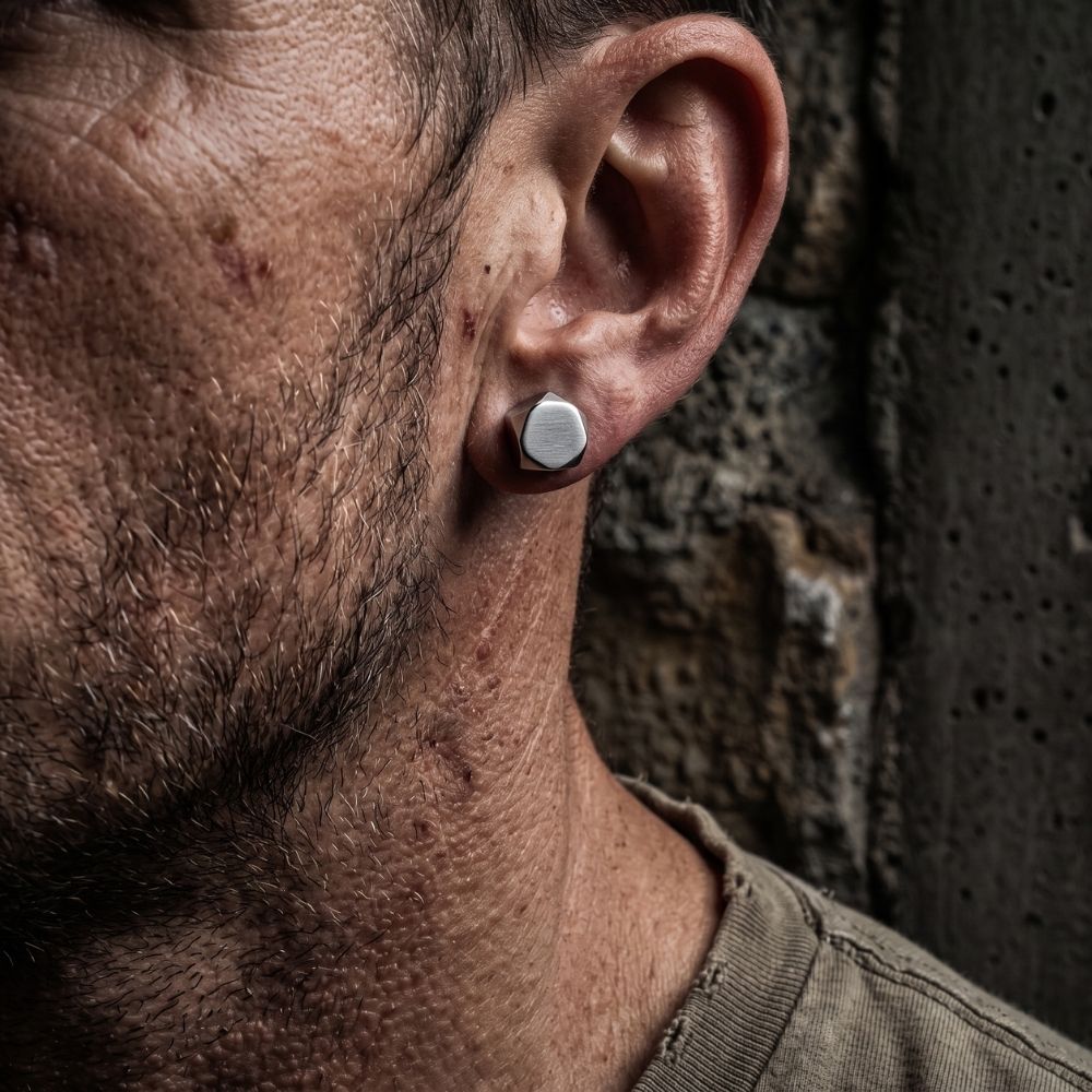 Raw Stone | Stud Earrings for Men