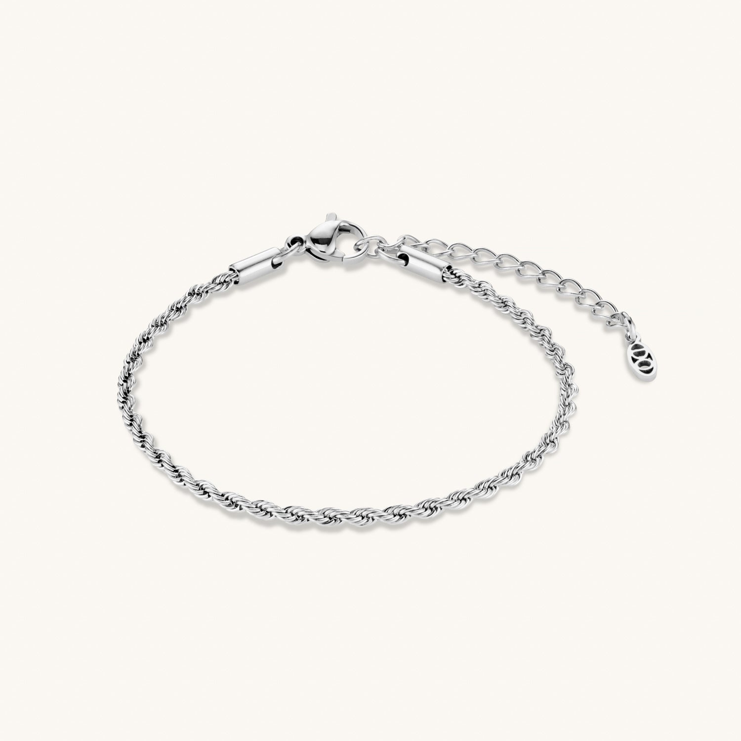 Bracelet Chaîne Corde en Argent