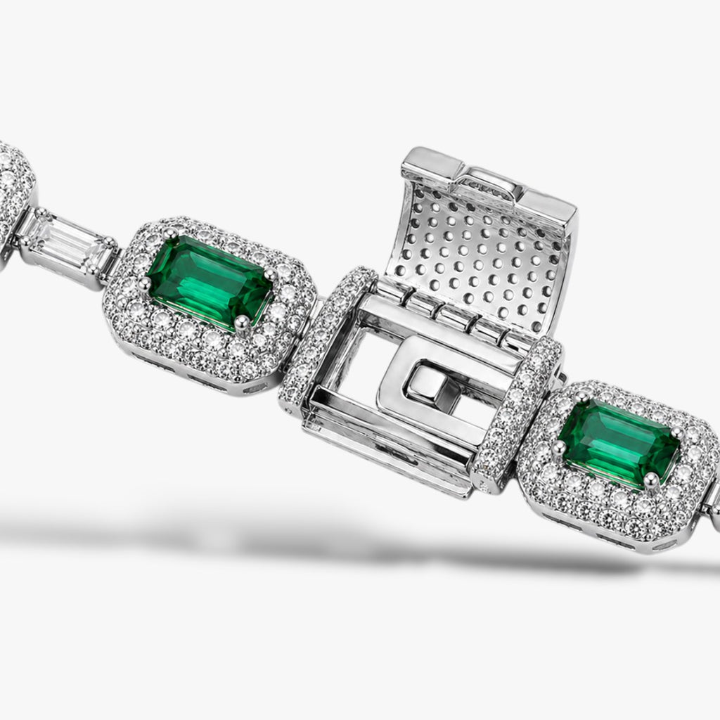 Royal Emerald | Men's Emerald Zircon Chain Necklace