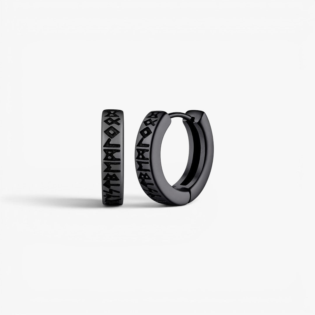 Runes | Hoop Earrings for Men