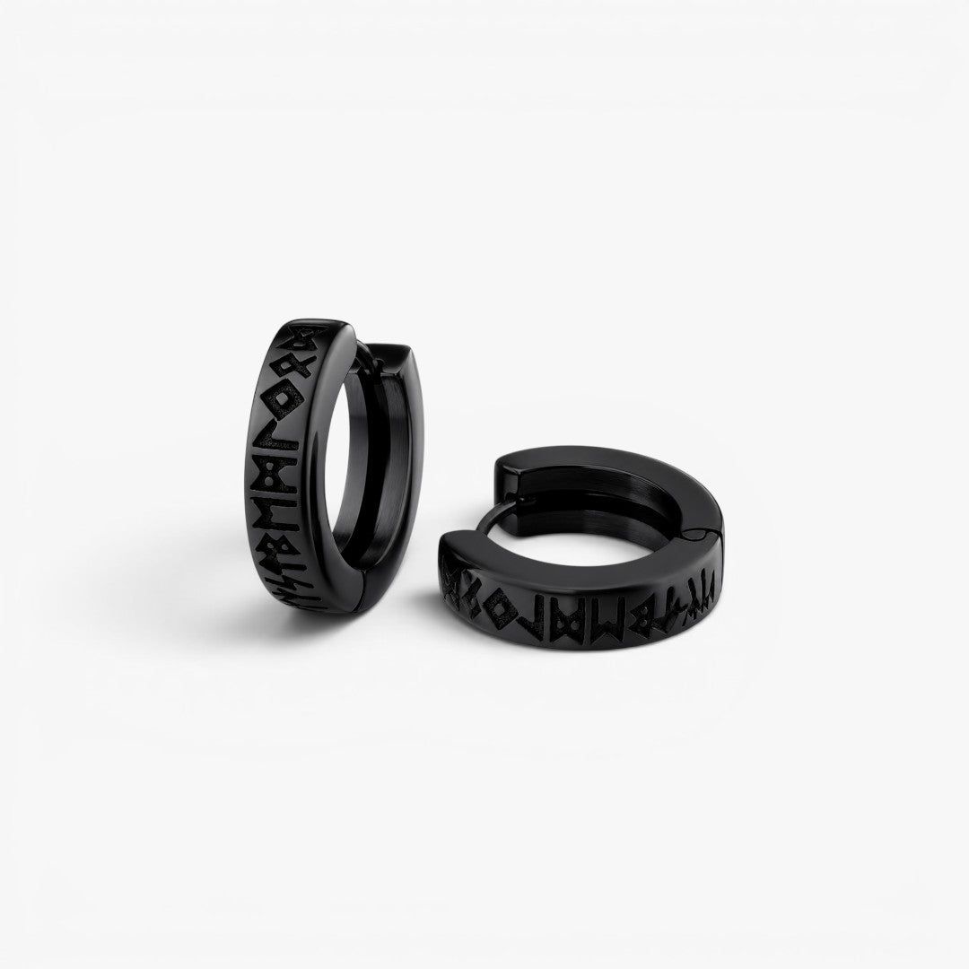 Runes | Hoop Earrings for Men