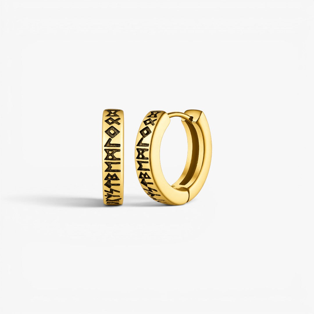 Runes | Hoop Earrings for Men