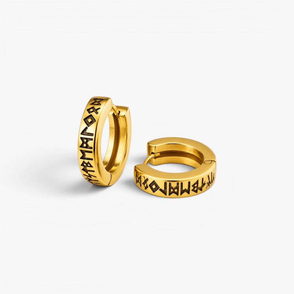 Runes | Hoop Earrings for Men