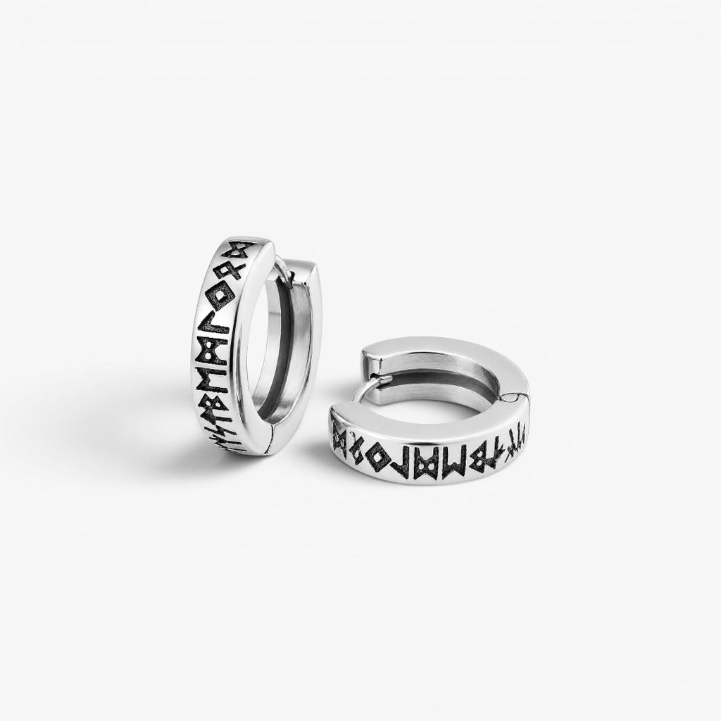 Runes | Hoop Earrings for Men