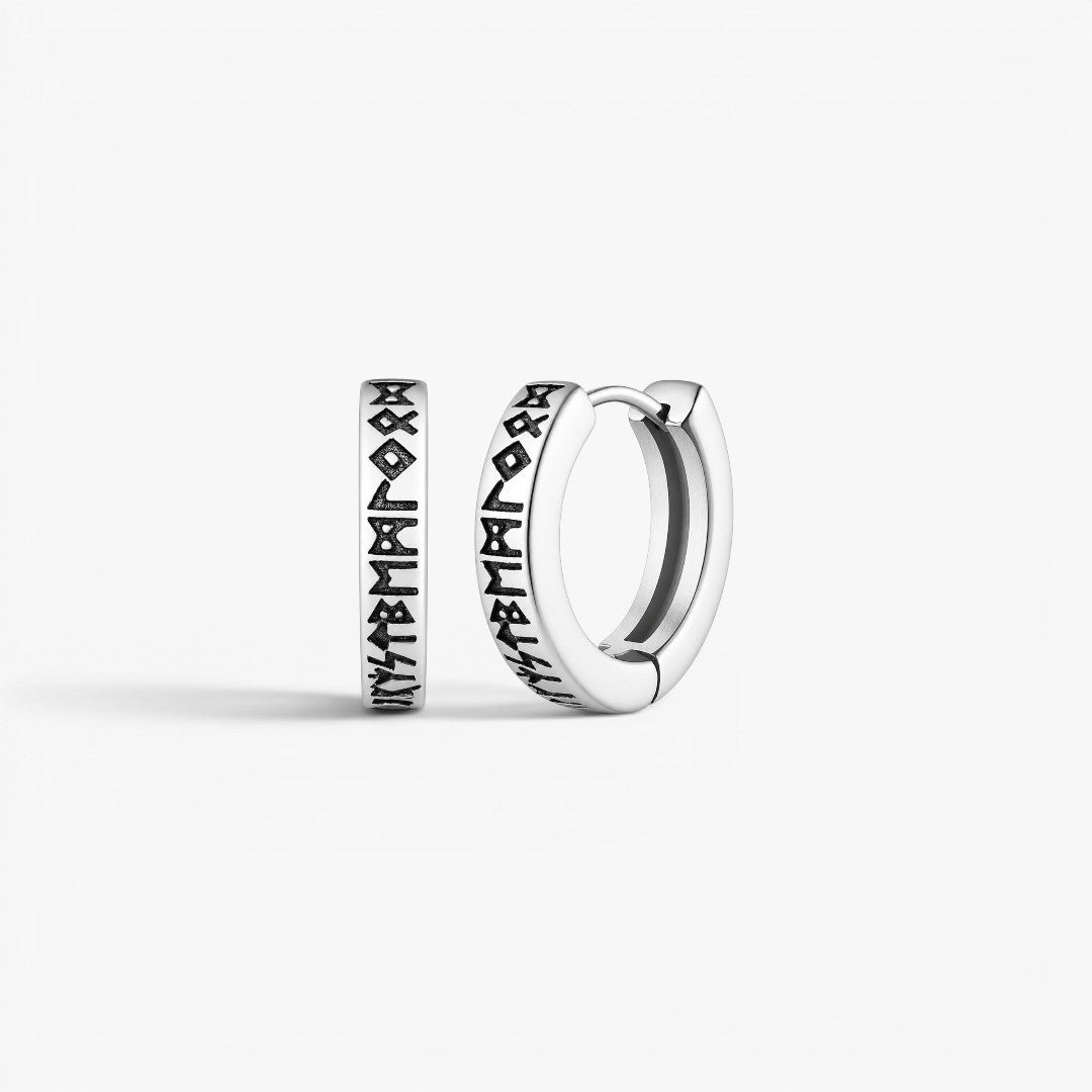 Runes | Hoop Earrings for Men