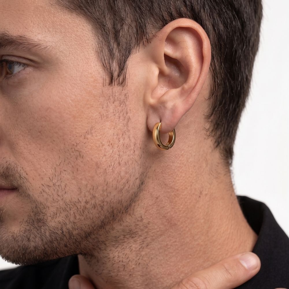 Segment | 3 mm Hoop Earrings for Men