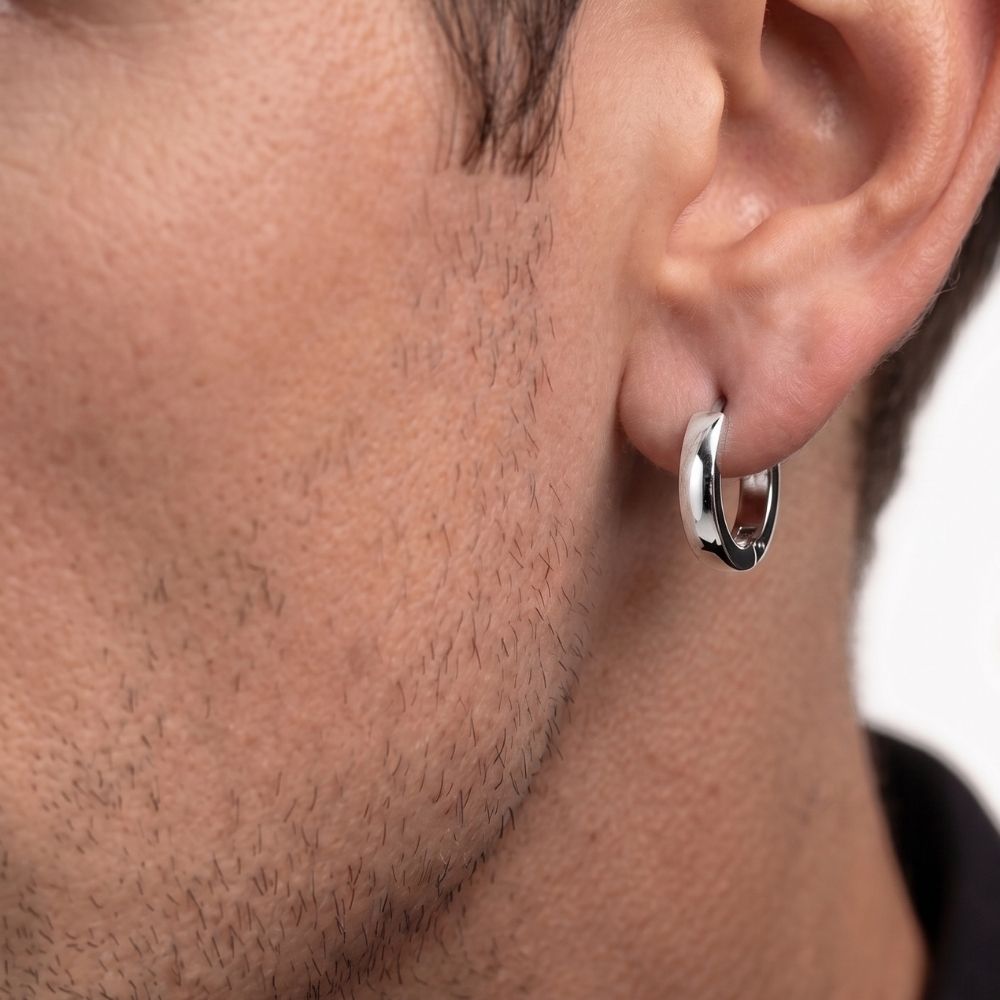 Segment | 3 mm Hoop Earrings for Men