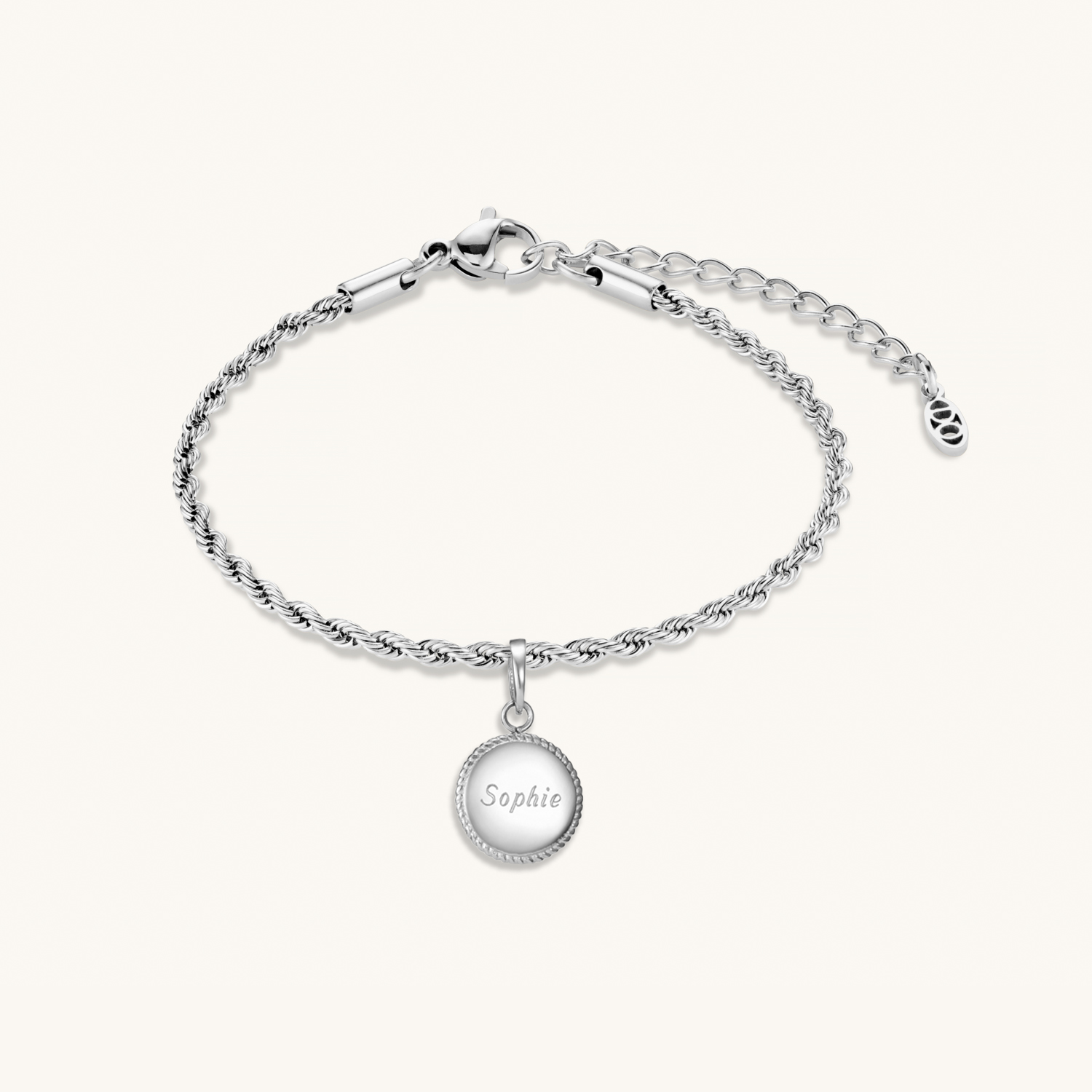 Bracelet Cercle Perlé en Argent