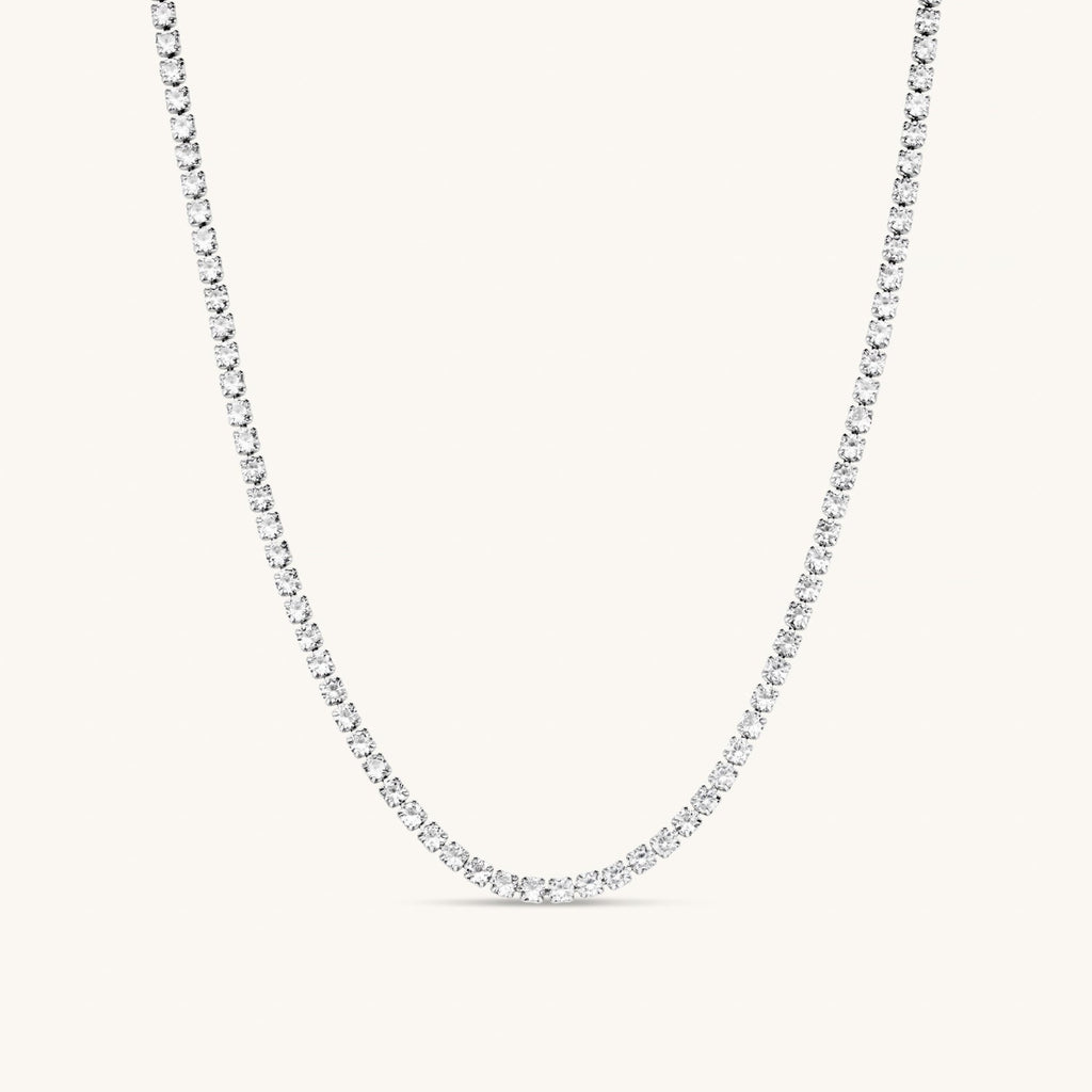 Le Collier Tennis en Argent
