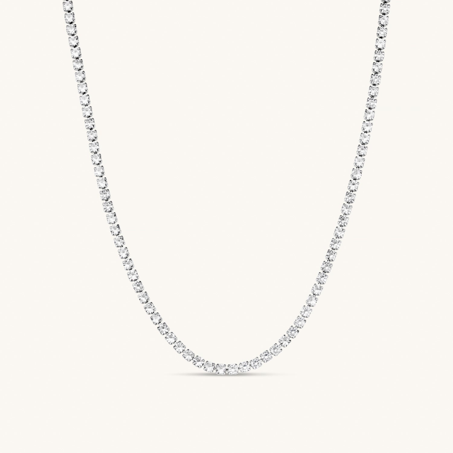 Le Collier Tennis en Argent
