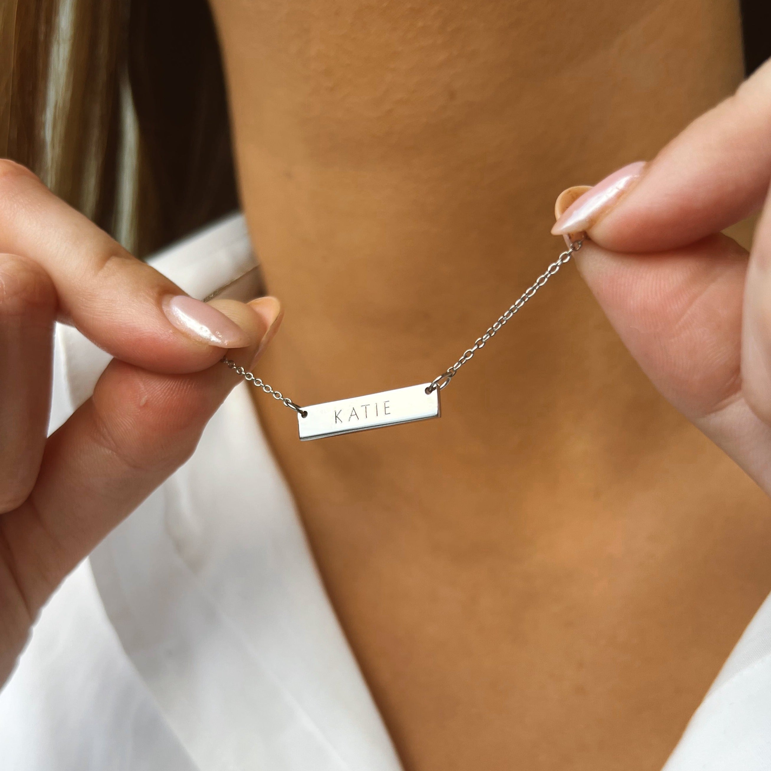 Collier Barre Précieuse 2cm en Argent