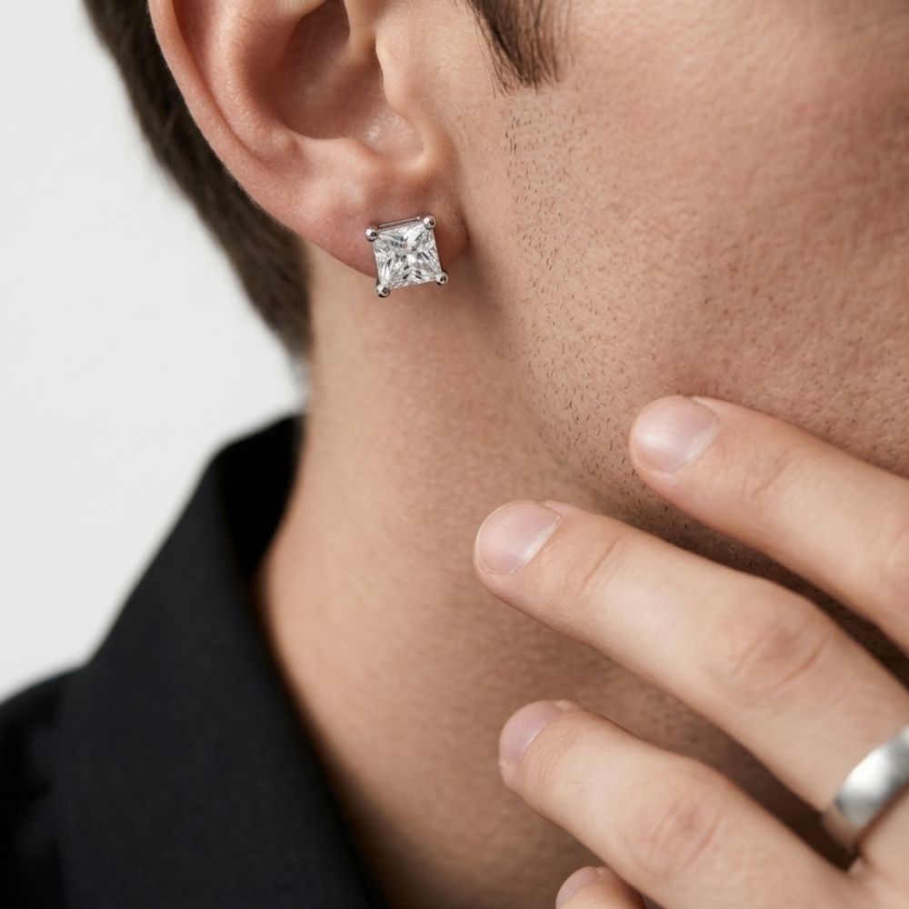 Vertex | Boucles d’Oreilles Clou Homme