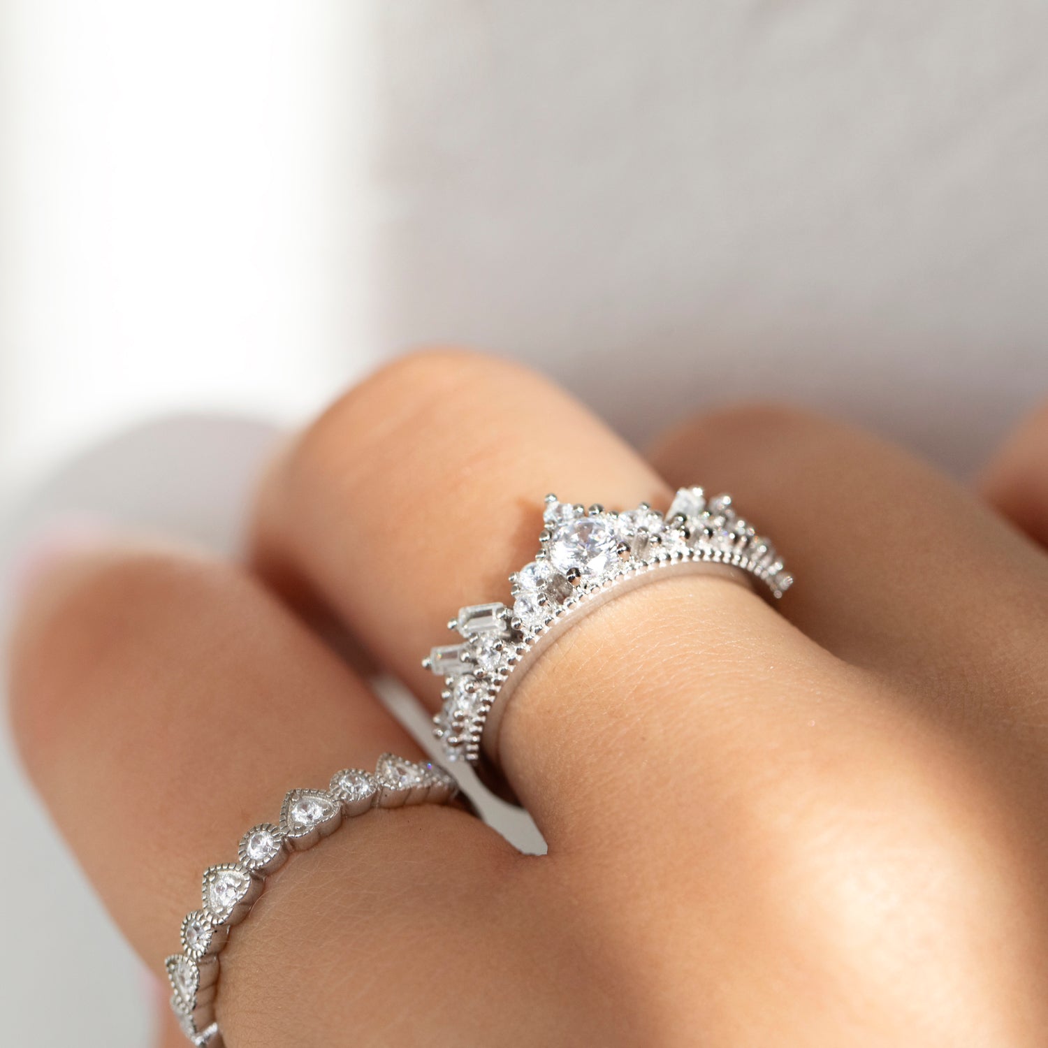 Bague Couronne Treasure en Argent