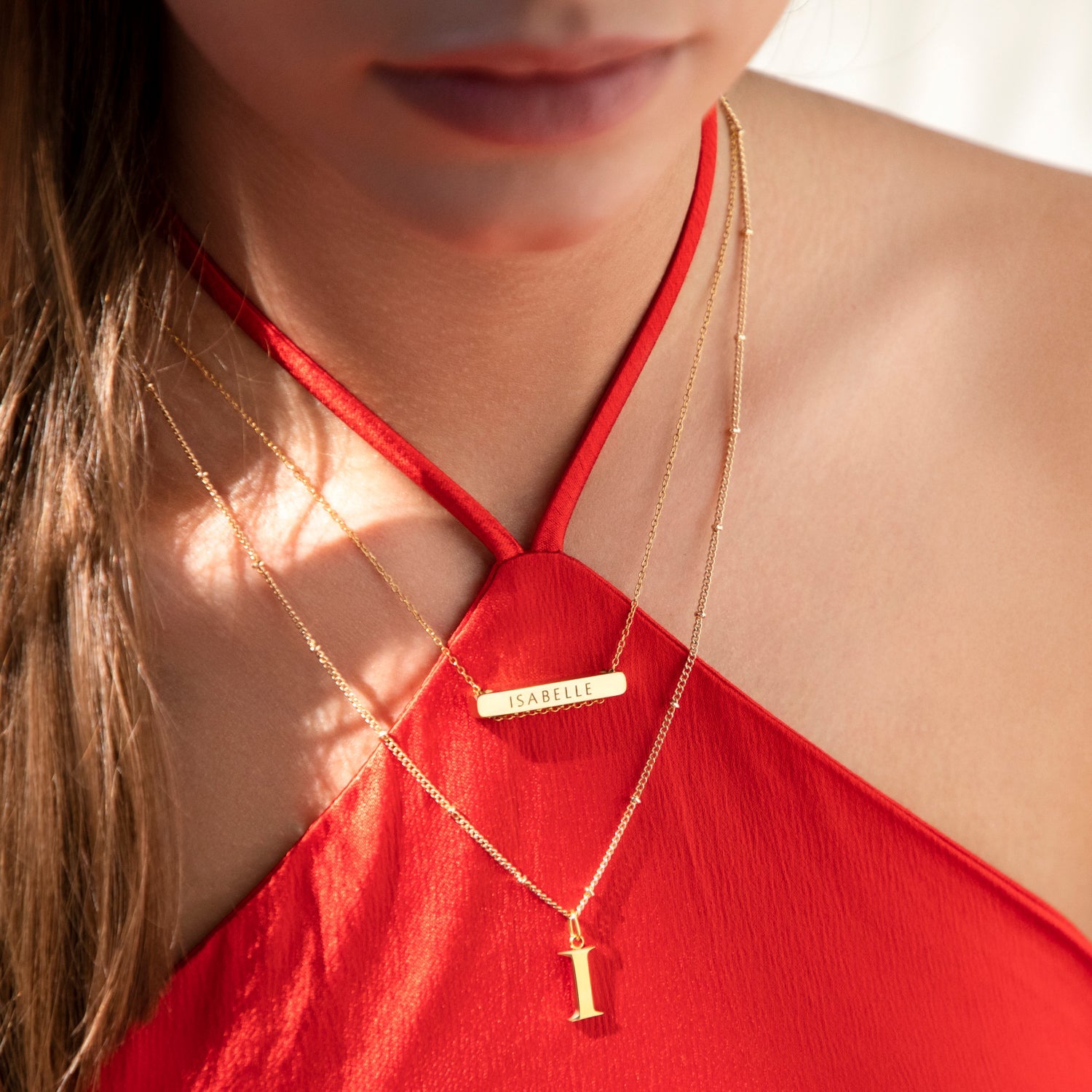 Collier pendentif initiale G en Or