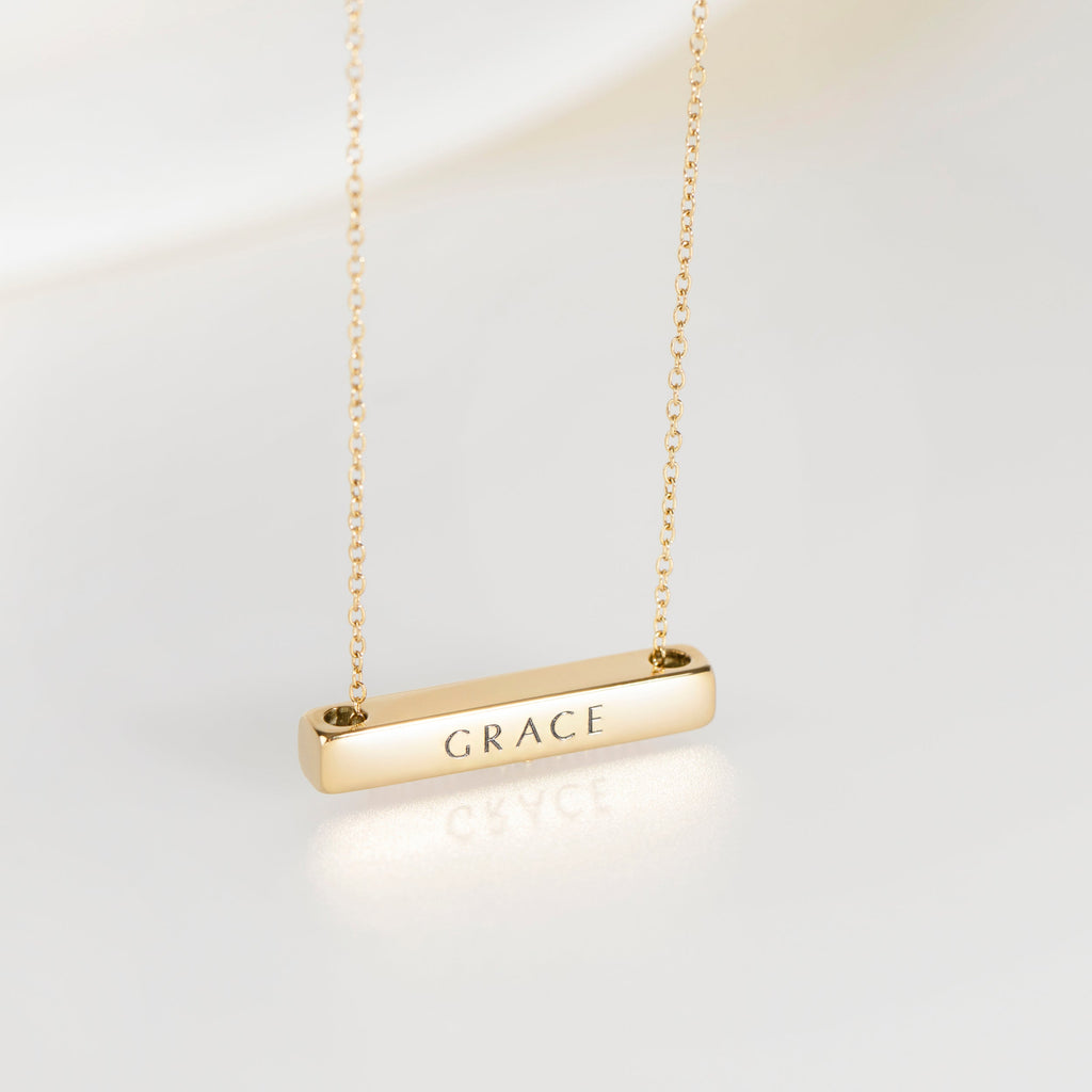 Collier Barre Horizontale 3cm en Or