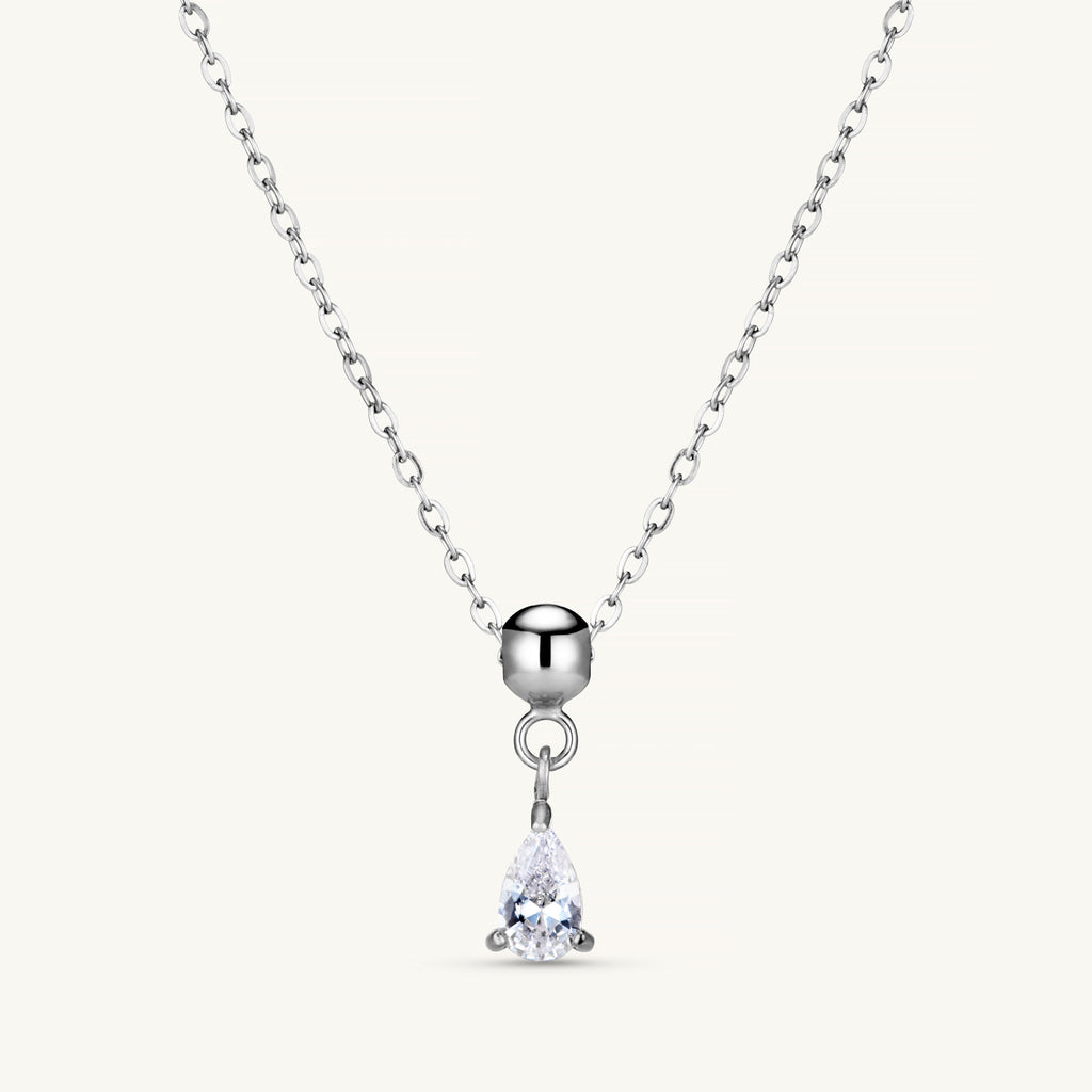 Pendentif Cristal Ivoire en Argent