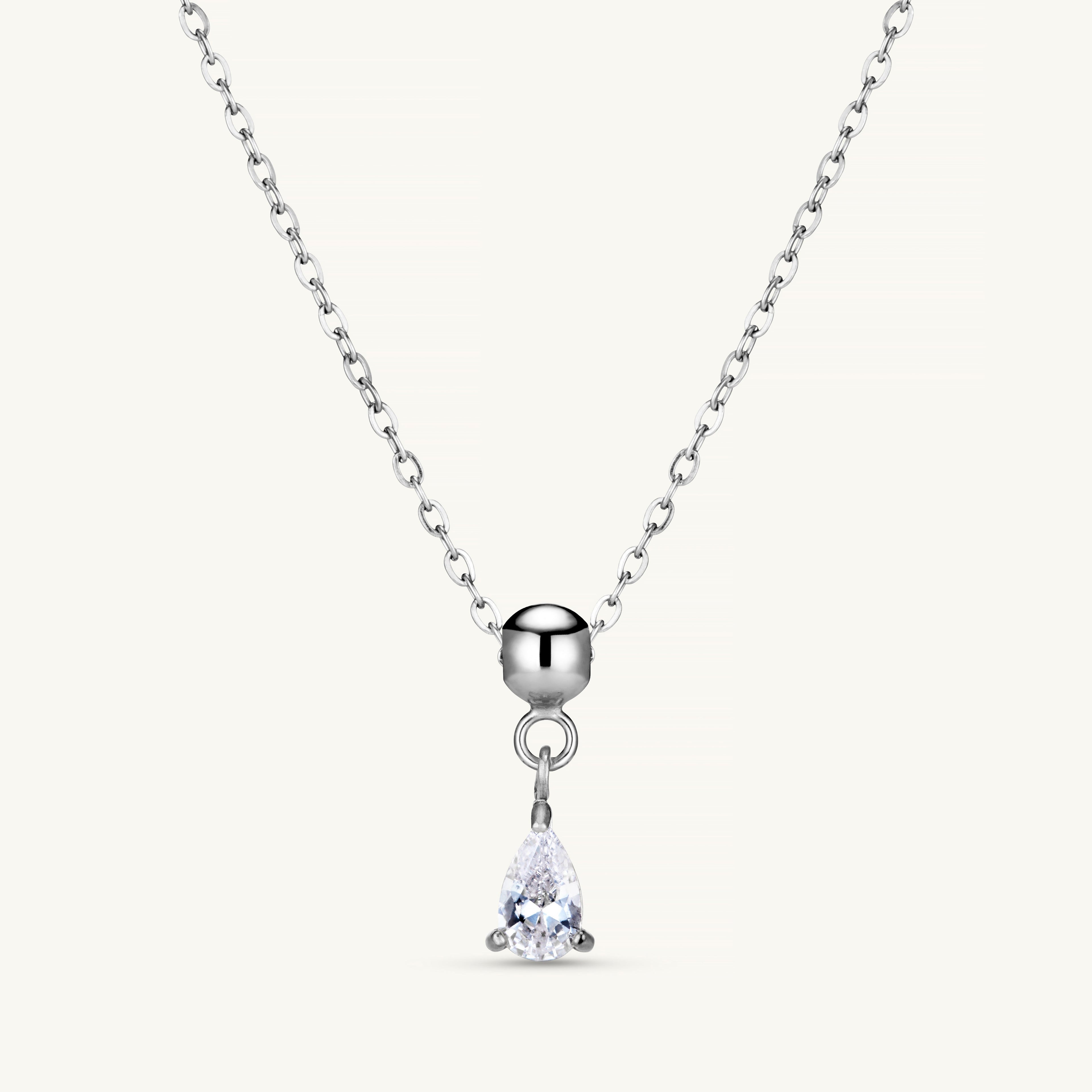 Pendentif Cristal Ivoire en Argent