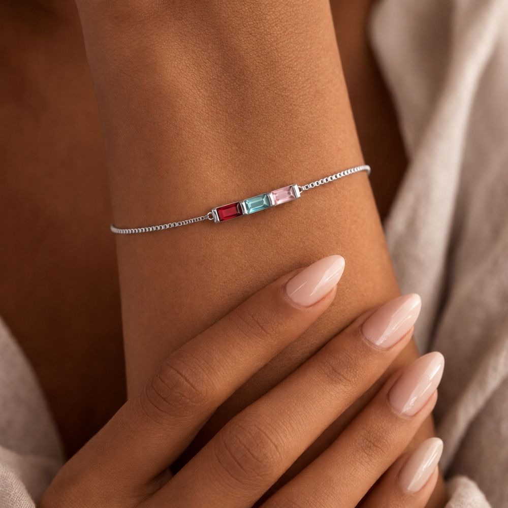 Regenboog Armband met Geboortesteen