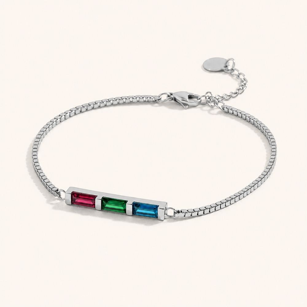 Regenboog Armband met Geboortesteen