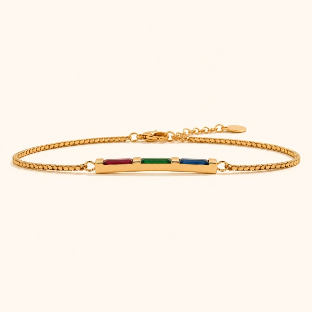Regenboog Armband met Geboortesteen