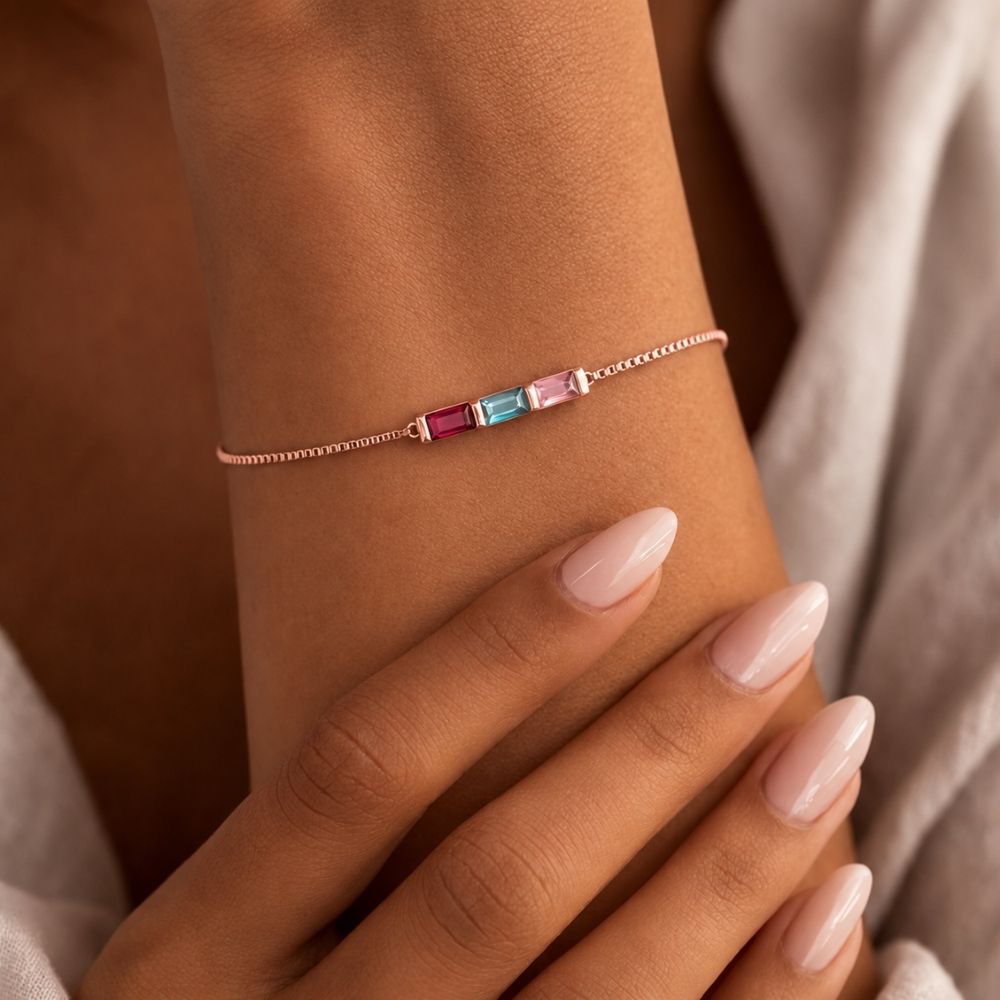 Regenboog Armband met Geboortesteen
