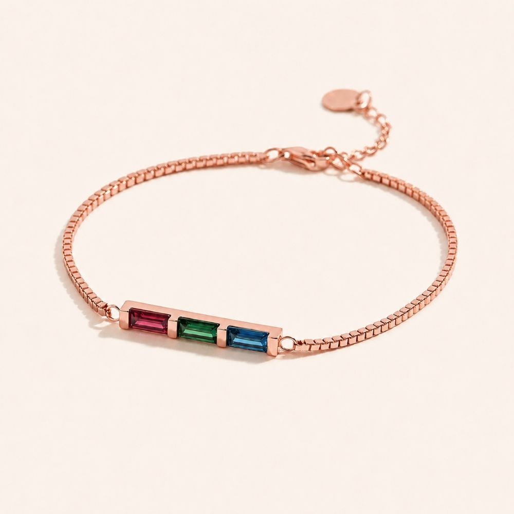 Regenboog Armband met Geboortesteen