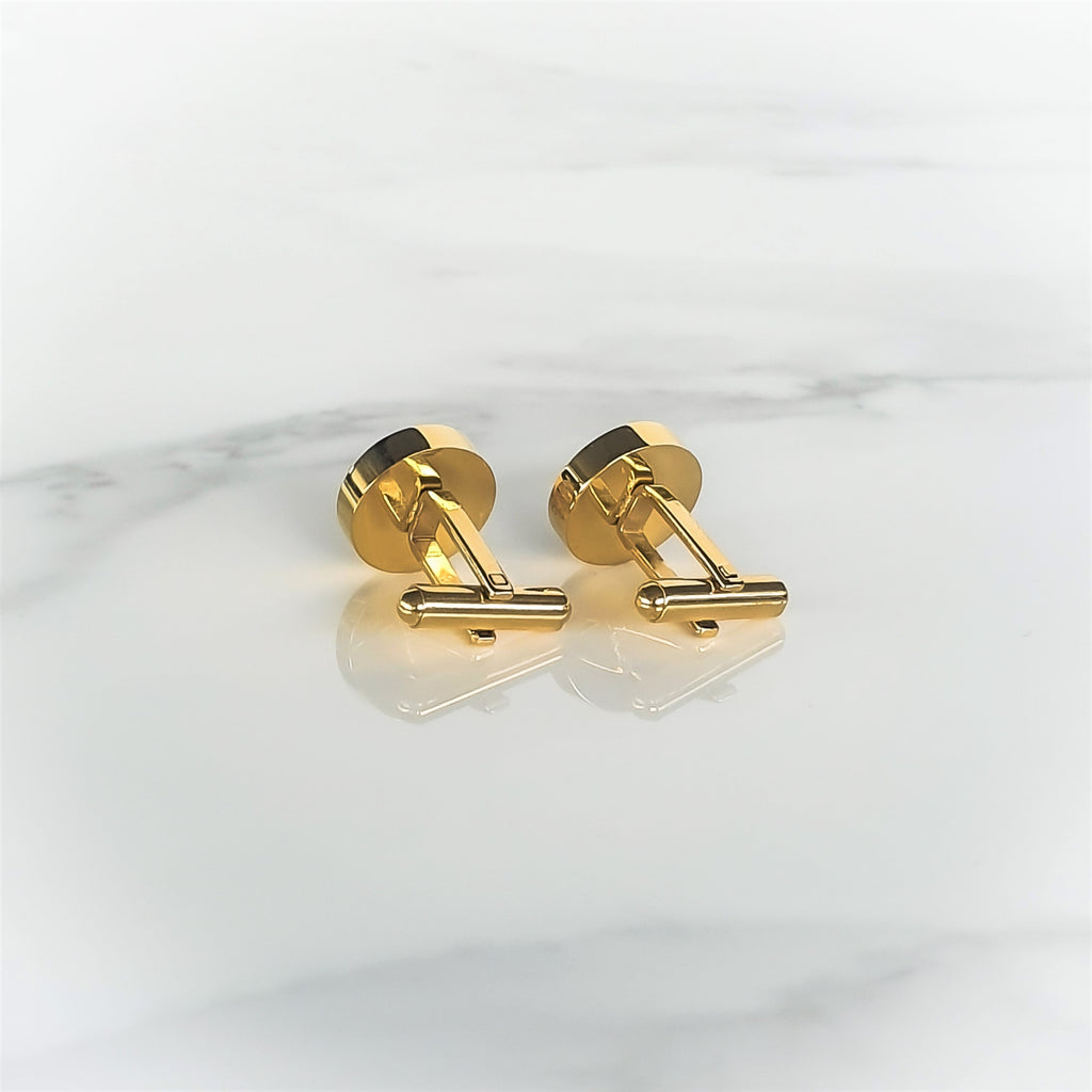 Boutons de Manchette Personnalisés en Or