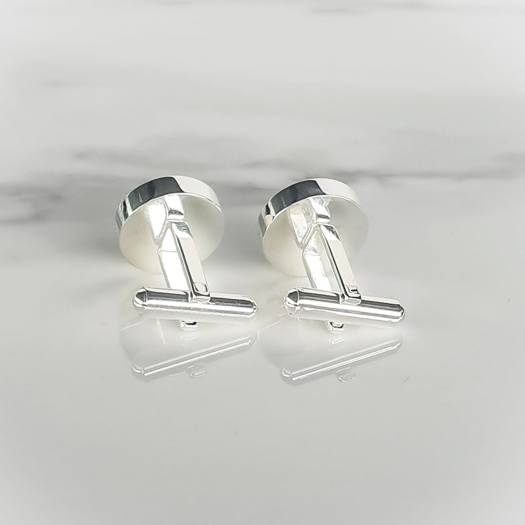Boutons de Manchette Personnalisés en Argent