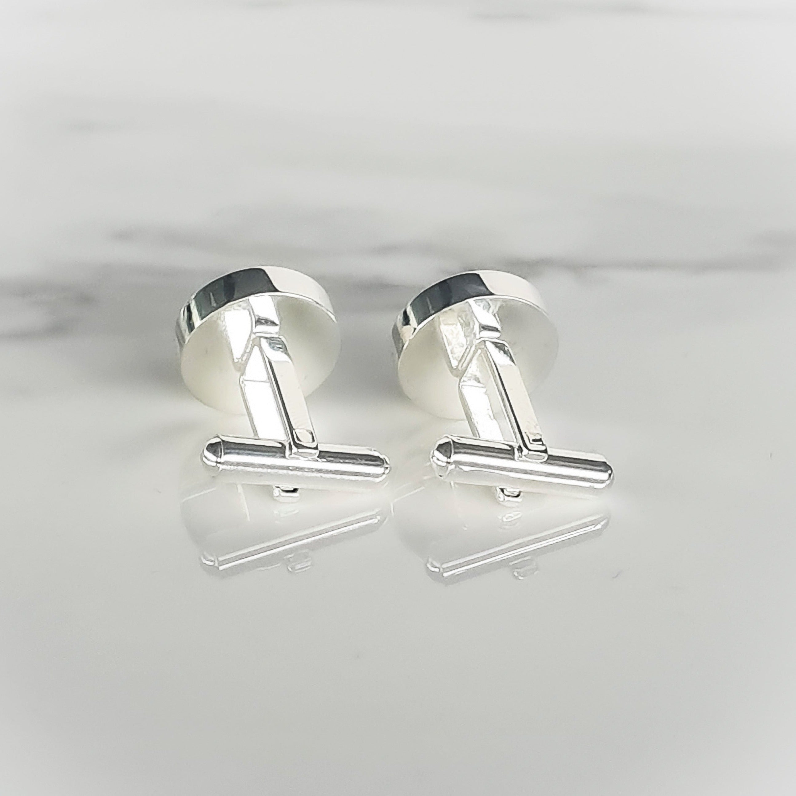 Boutons de Manchette Personnalisés en Argent