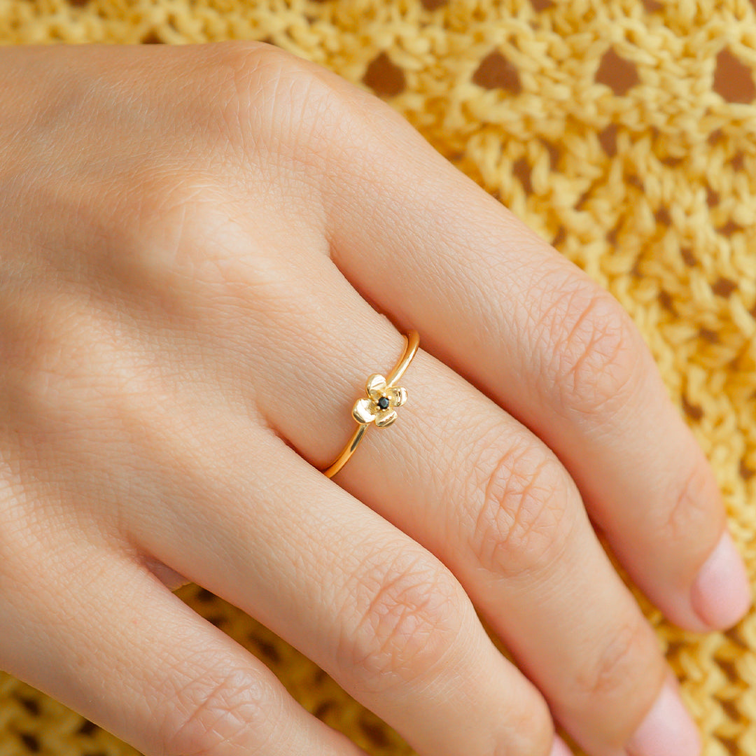 Golden Petals Ring