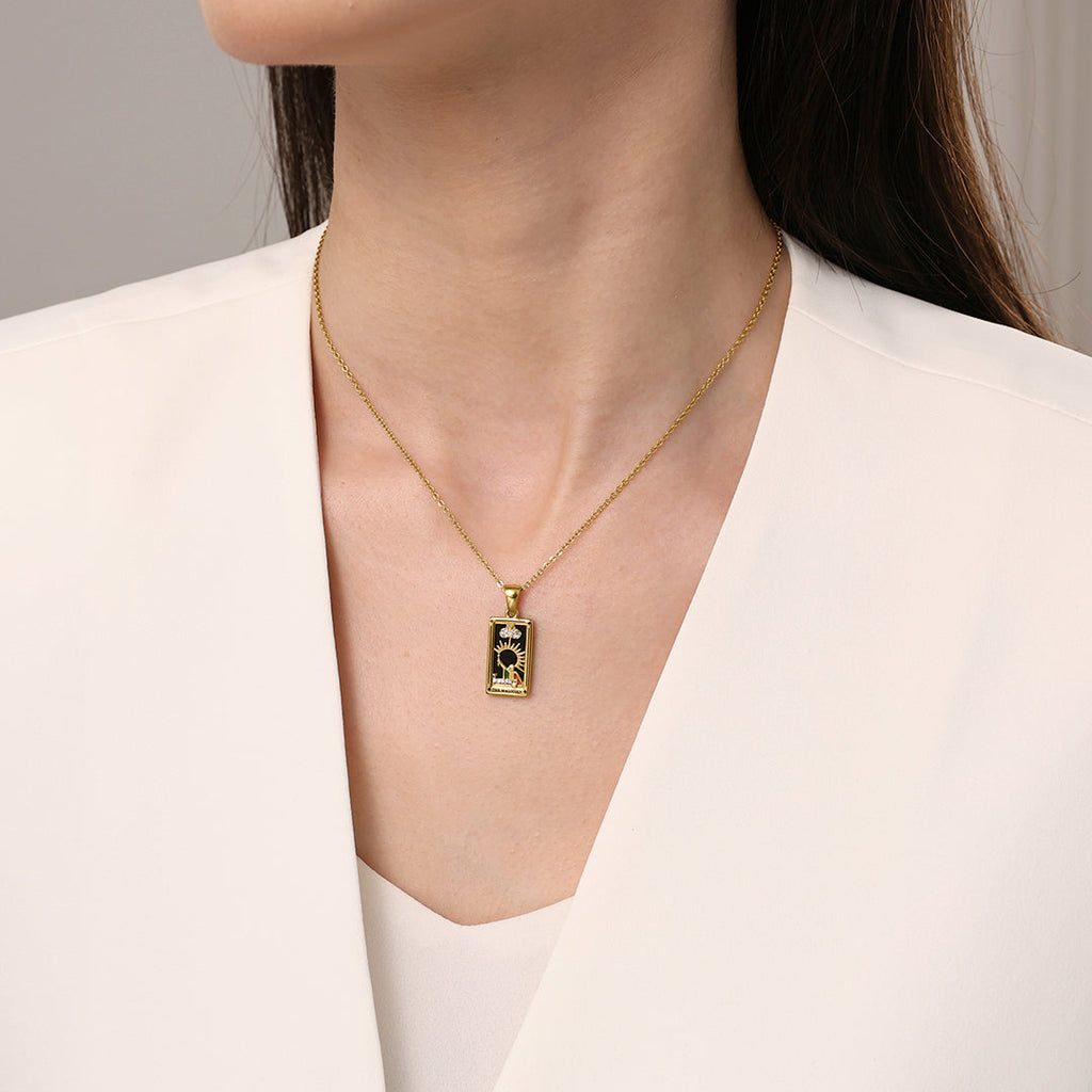 She Reclaims Her Light Tarot Necklace