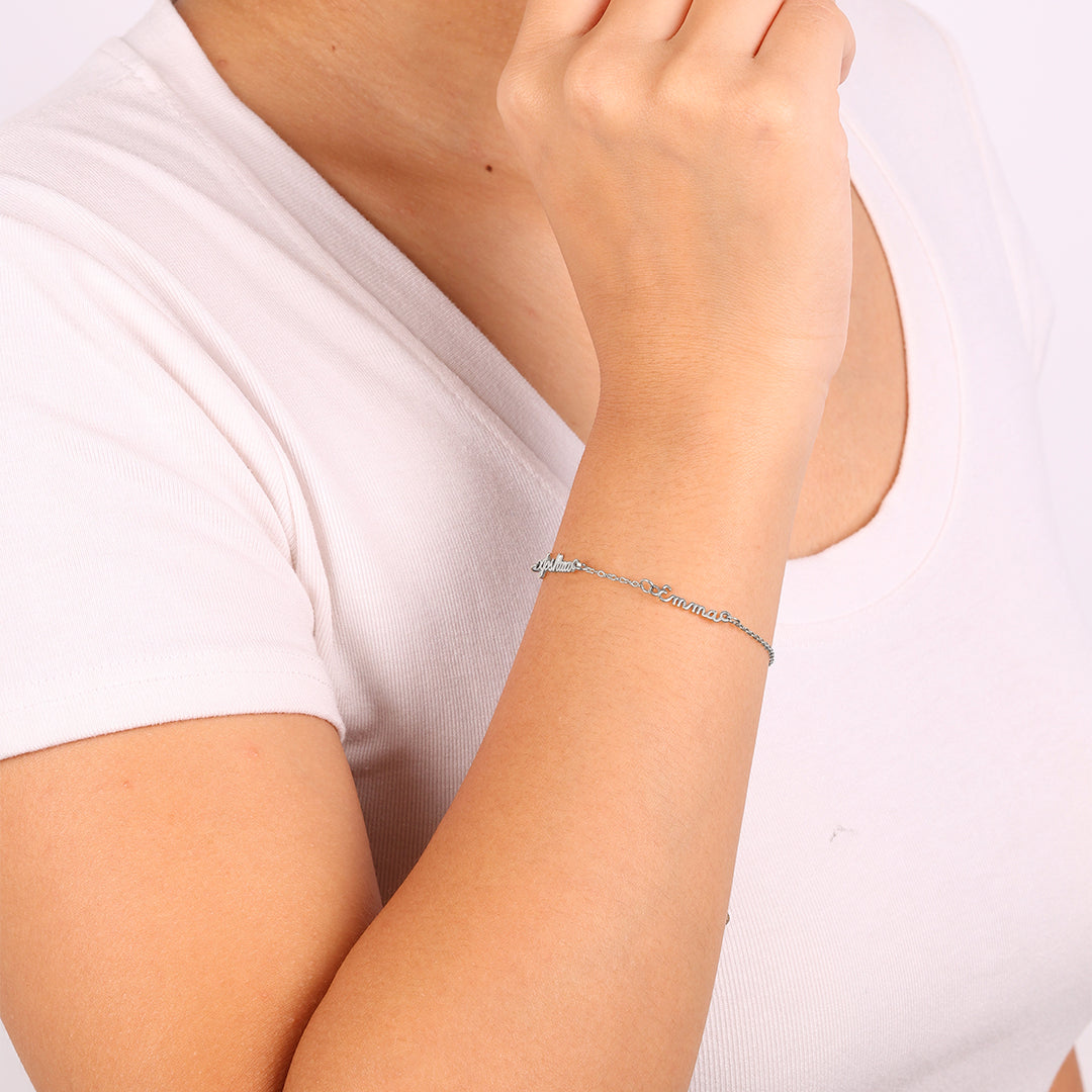 Delicate Multiple Name Bracelet