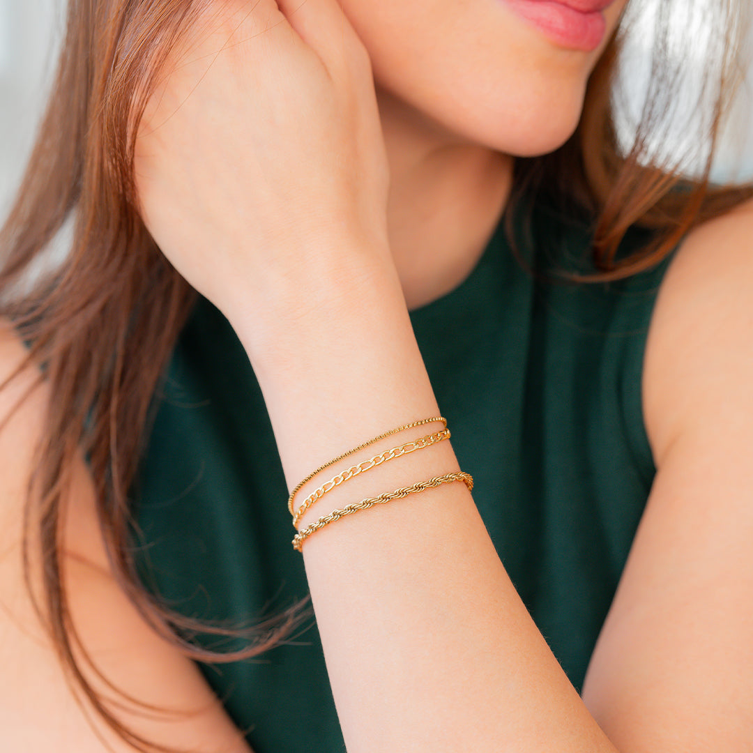 Bracelet Chaîne Box Essentiel en Or