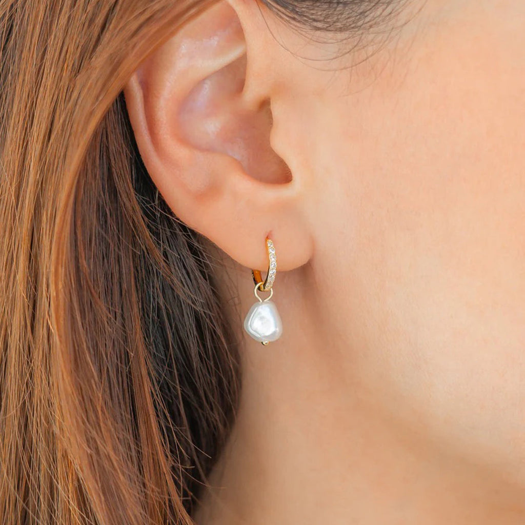 Boucles d’Oreilles Larvotto Pearl