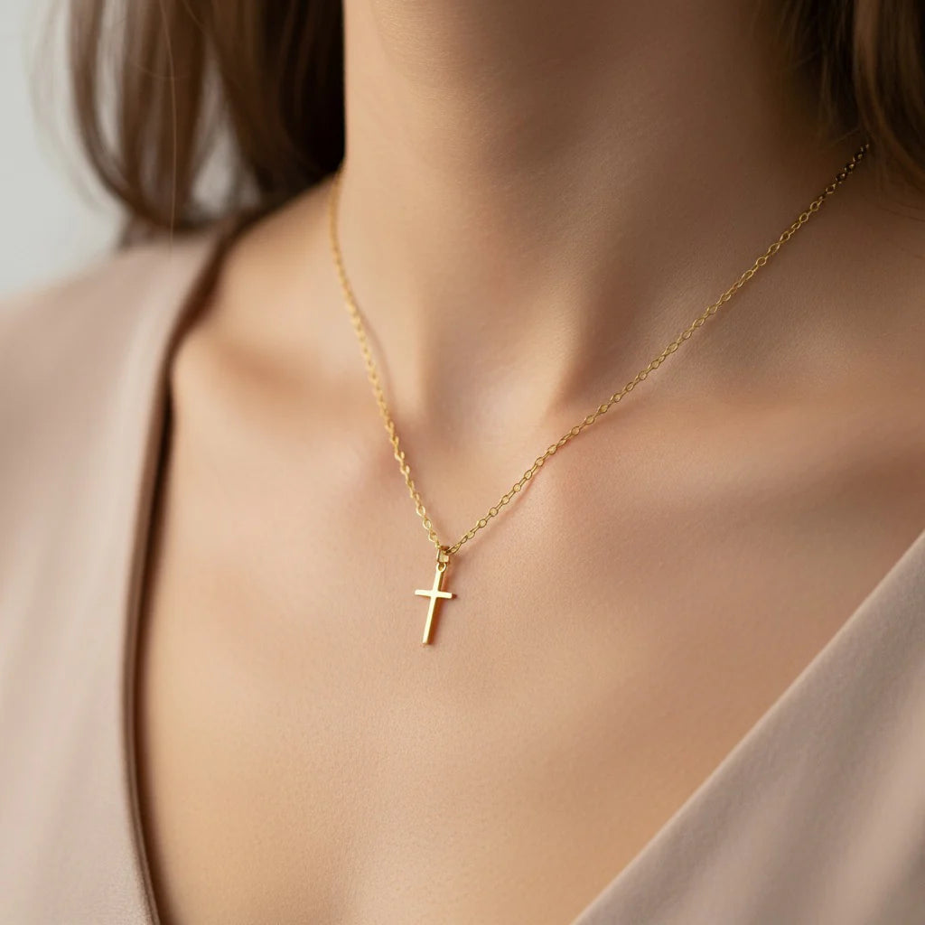 Collier Croix Classique en Or