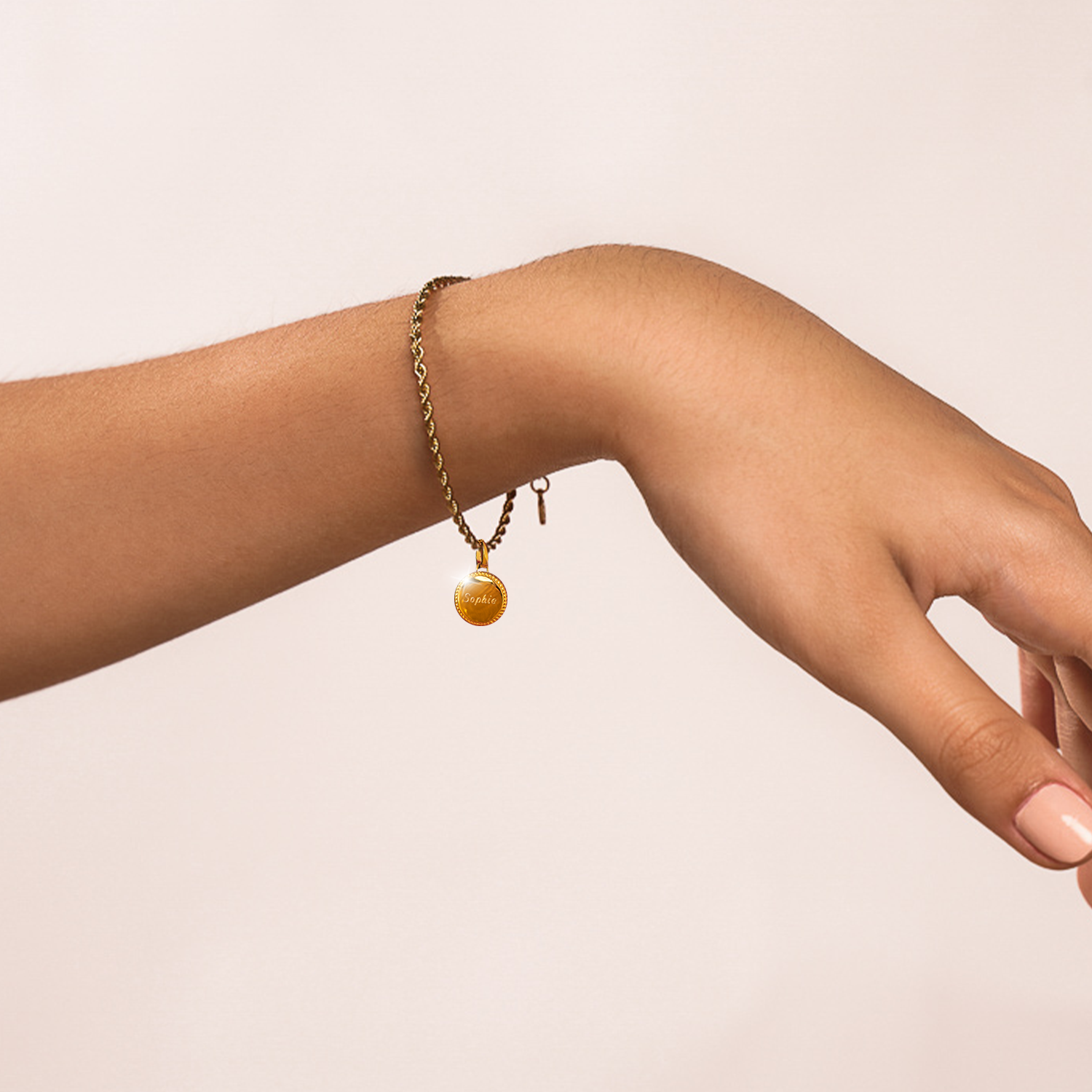 Bracelet Cercle Perlé en Or