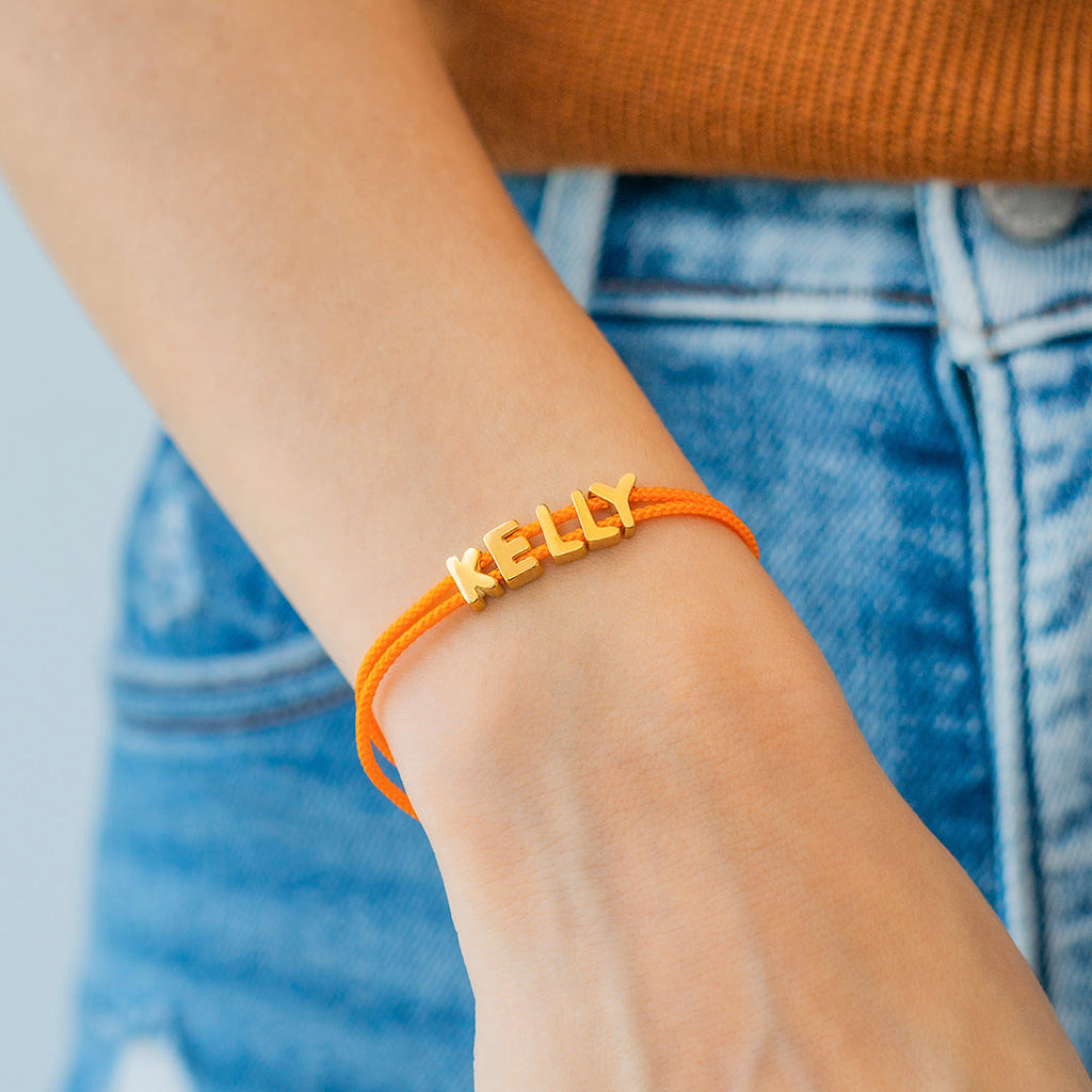 Name Cord Bracelet