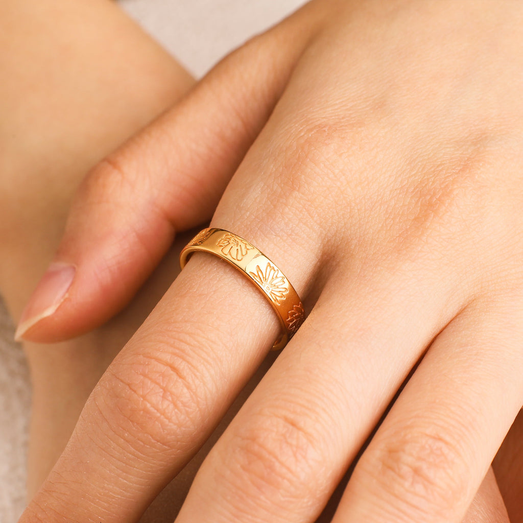 Engraved Garden Ring