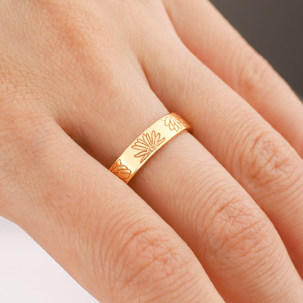 Engraved Garden Ring