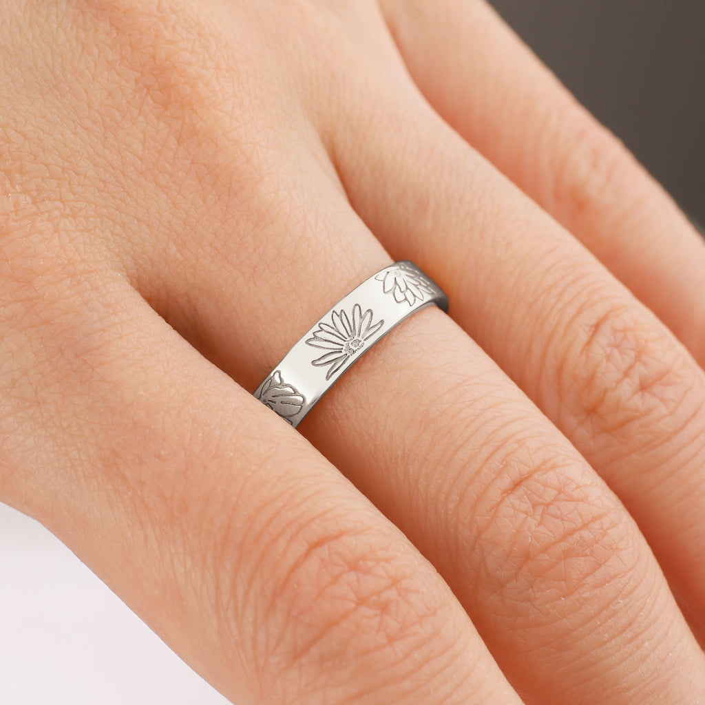 Engraved Garden Ring