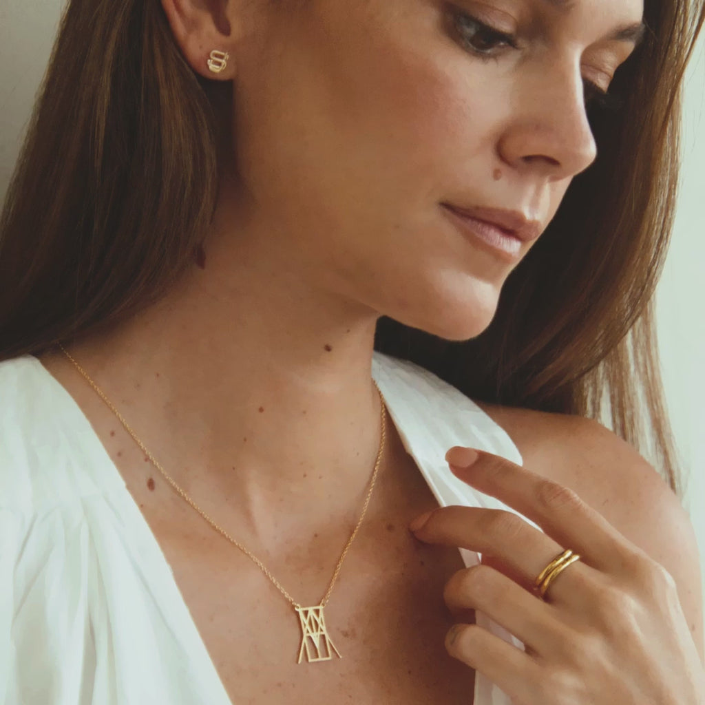 Collier Minimaliste Monogramme