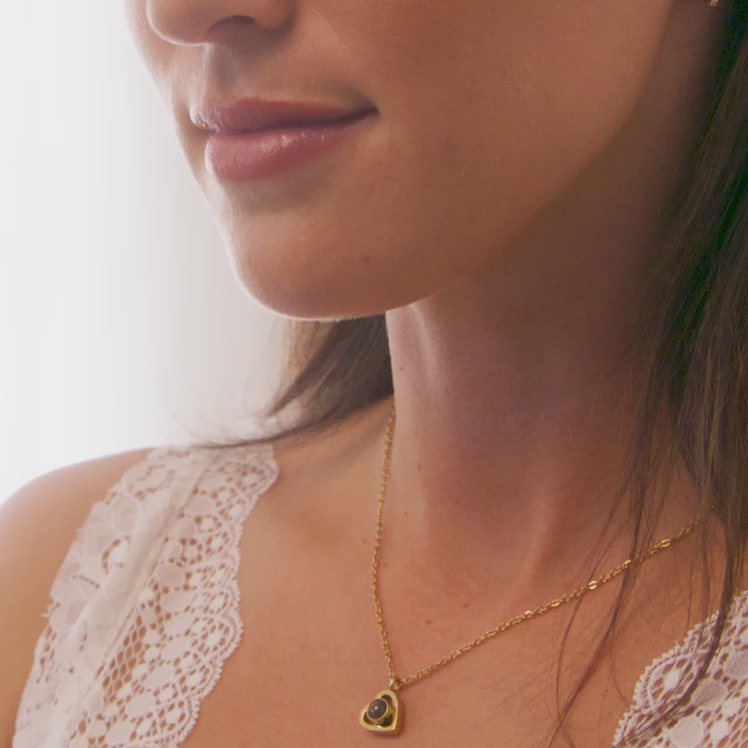 Collier Photo Cœur Personnalisé