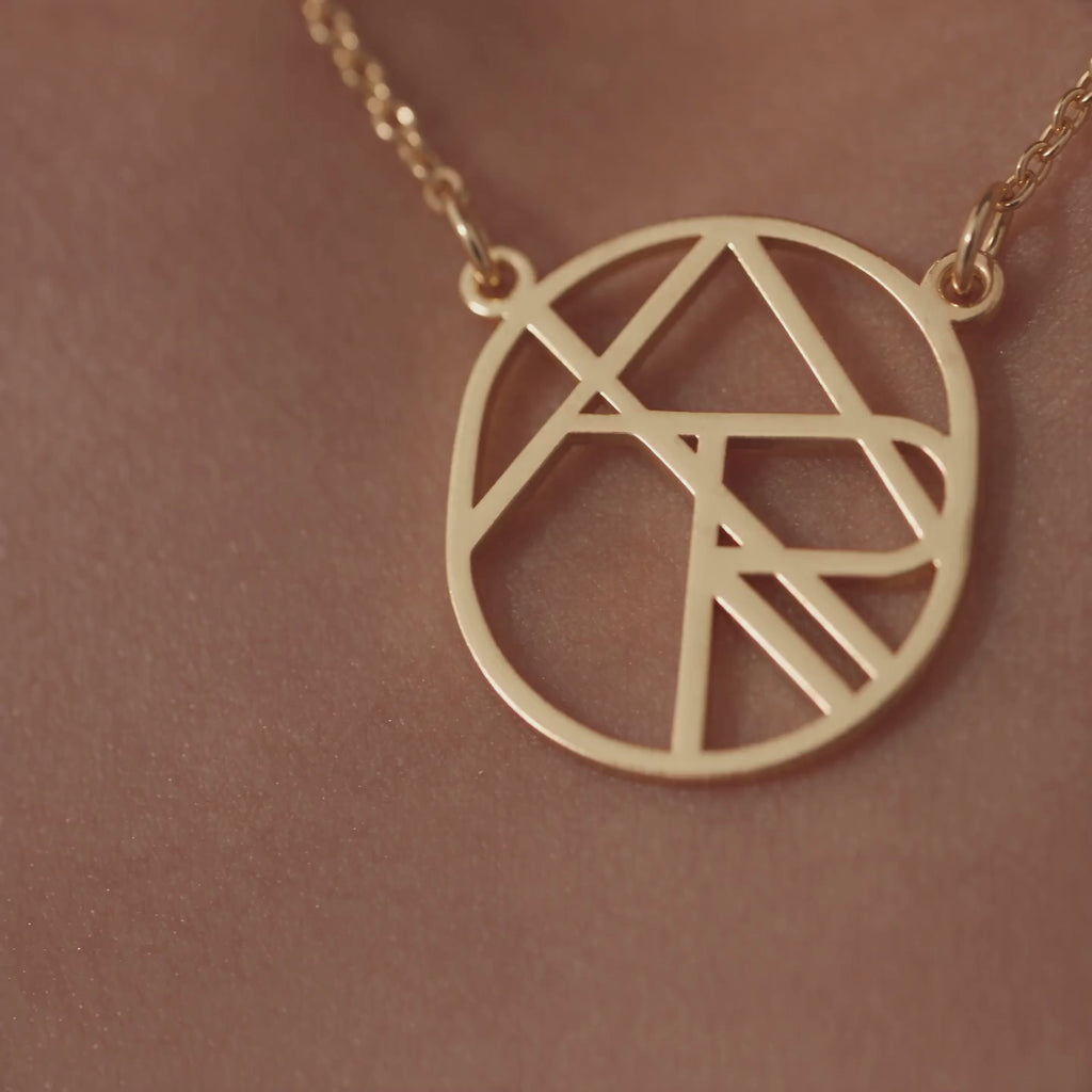 Circular Monogram Necklace