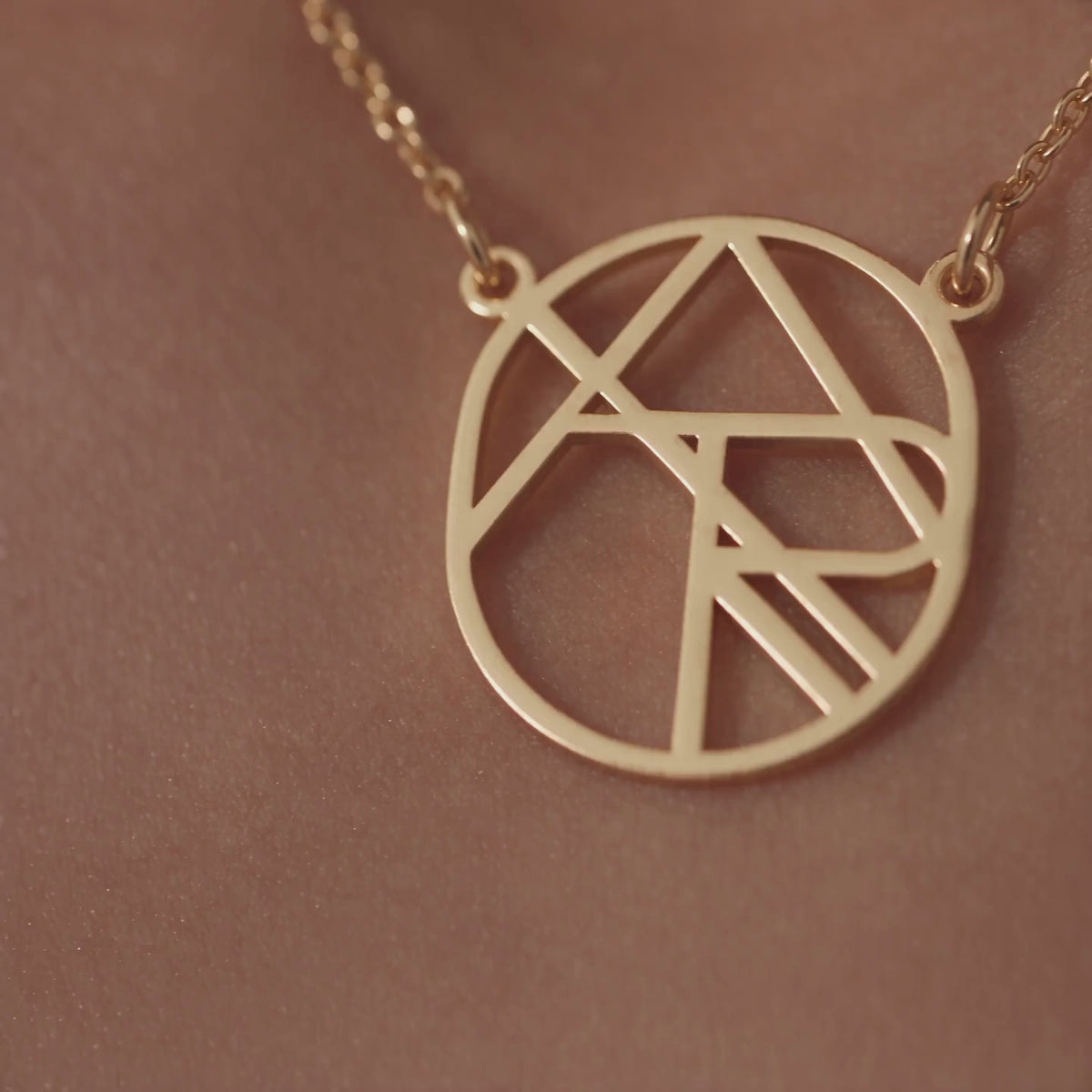 Circular Monogram Necklace