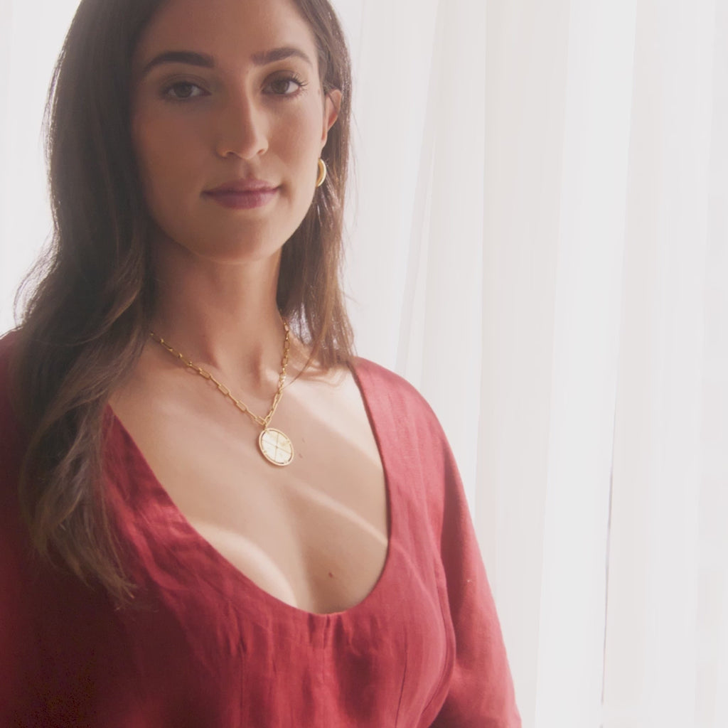 Personalized Compass Pendant Necklace