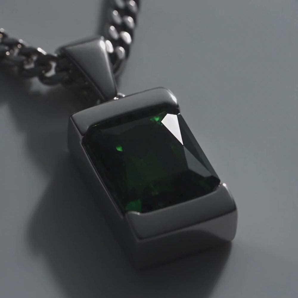 Apollo Green | Collier Iconique Avec Pierre Homme