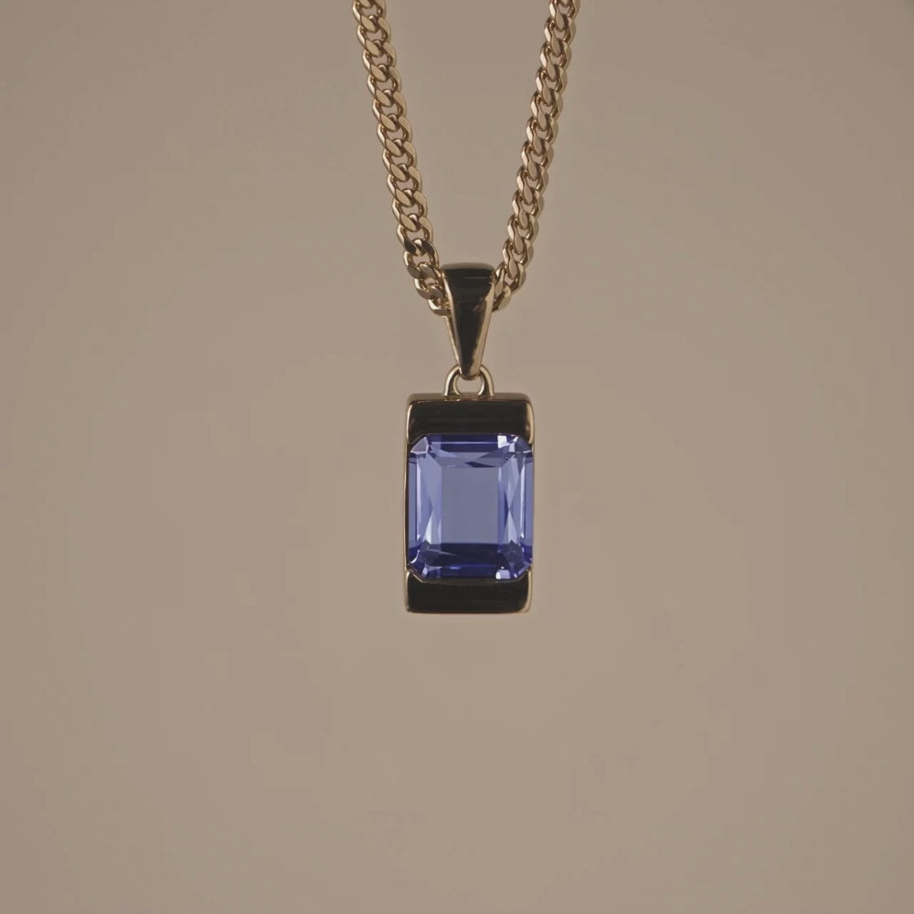 Apollo Blue | Collier Iconique Avec Pierre Homme
