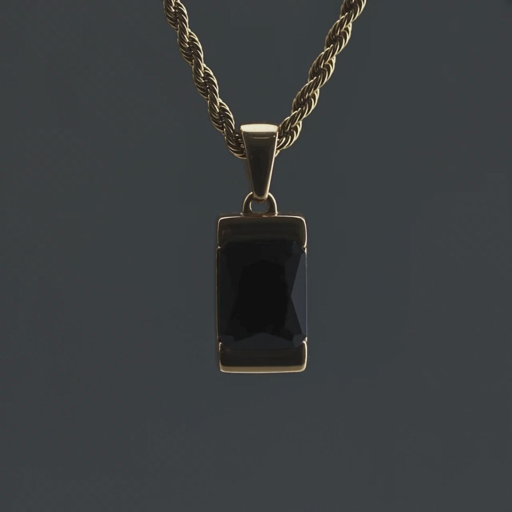Apollo Black | Collier Iconique Avec Pierre Homme